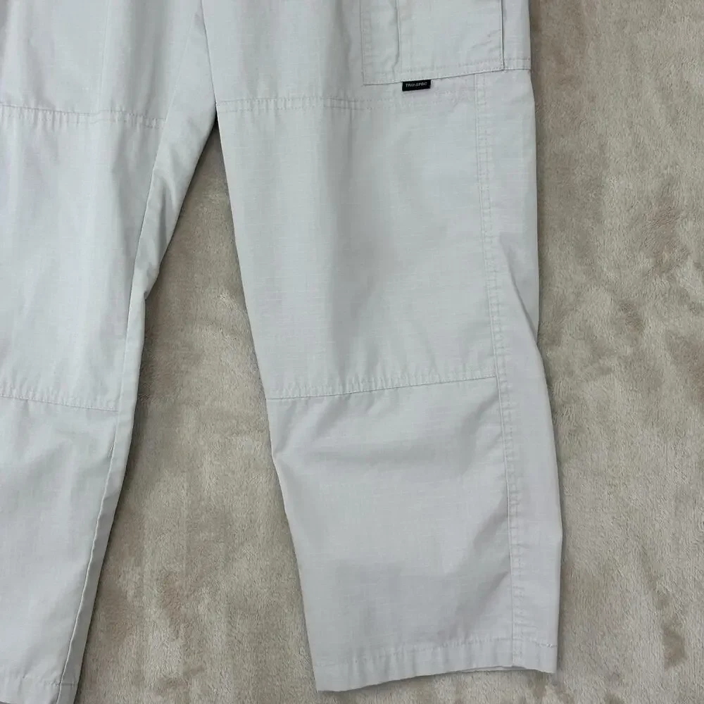 TRU-SPEC Pants Mens 34x30 Beige Cargo Ripstop Tactical Workwear Utility